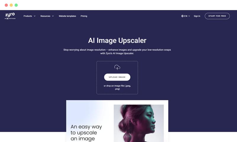 Zyro Image Upscaler