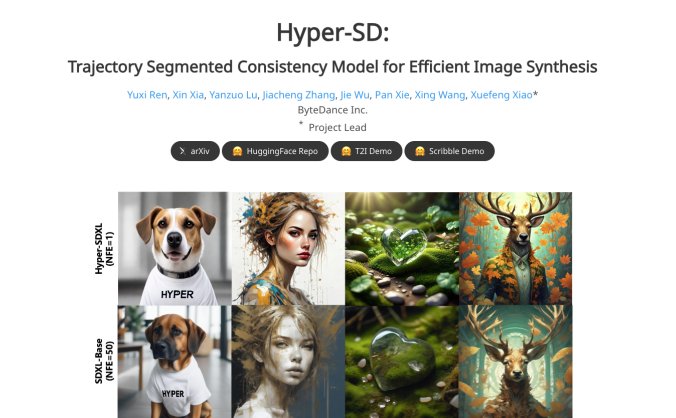 Hyper-SD：字节跳动推出的基于SD的图像生成框架