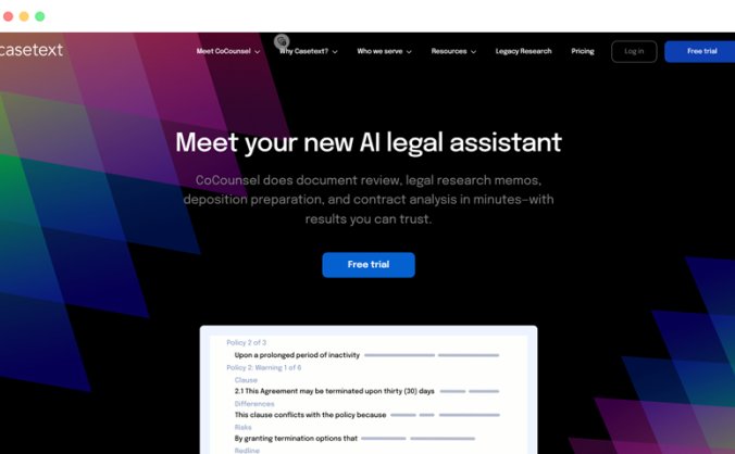 Casetext CoCounsel