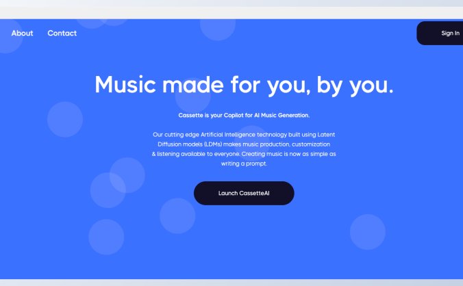 CassetteAI-人工智能音乐生成平台