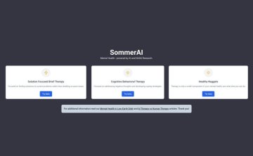 SommerAI：你的心理健康伴侣