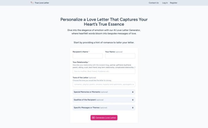 AI Love Letter Generator