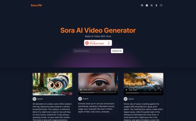 Sora AI Video Generator