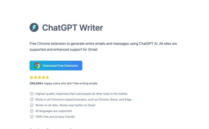 ChatGPT Writer