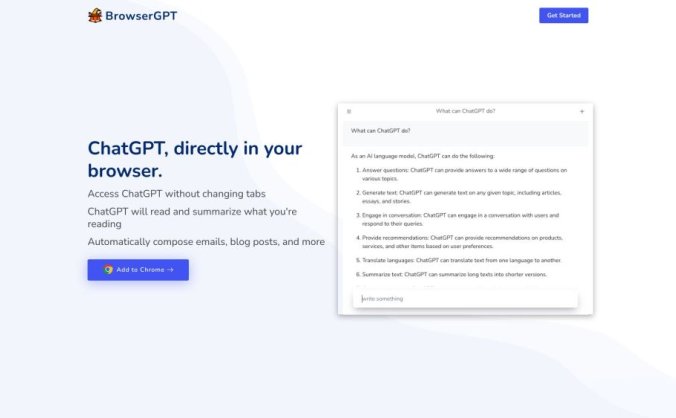 BrowserGPT – 在您的浏览器中使用的ChatGPT Chrome扩展