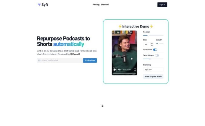 Syft | Podcast Clip Generator