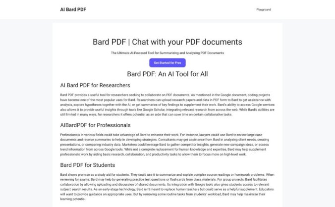 AI Bard PDF