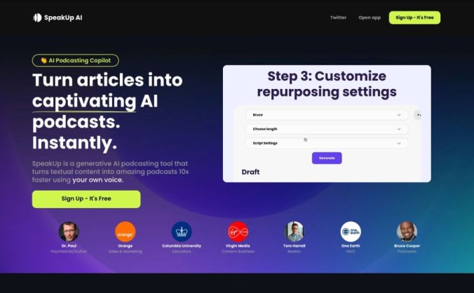 SpeakUp AI – AI Podcasting Copilot