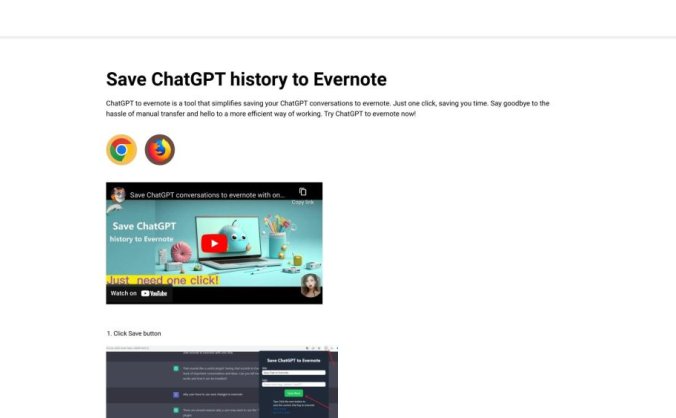 ChatGPT to Evernote