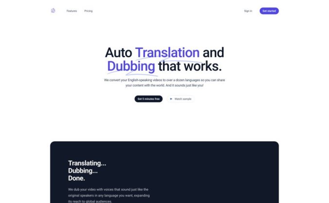 Auto Translation and Dubbing