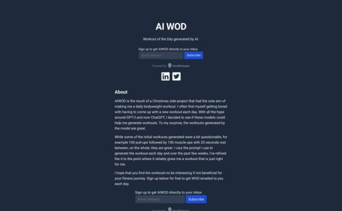 AI WOD