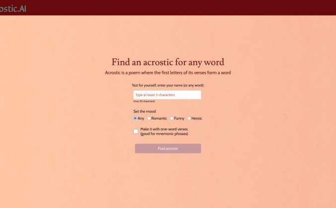 Acrostic AI