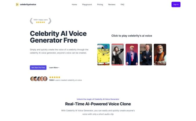 Celebrity AI Voice Generator