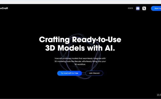 VoxCraft-生数科技推出的免费3D模型AI生成工具